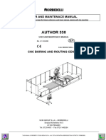 Morbidelli Author 330 User & Maintenance Manual