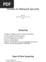 A Detailed Slidea About Threats To Network Security