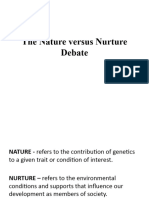 The Nature Versus Nurture Debate