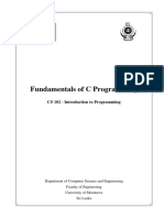 Fundamentals of C Programming CS 102 Int