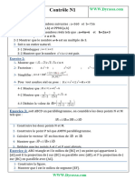 Devoir N1 Semestre 1 Maths Tronc Commun Science Word 2