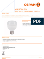 LED ALTA POTENCIA 15.5W 6500K 1600lm BIV E27 PT BR