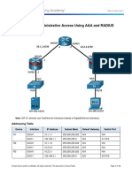 Week3 Lab 1 & 2 - Securing Administrative Access Using AAA and RADIUS