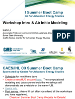 Ab Initio Modeling