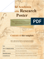 Old Academia Aesthetic Research Poster by Slidesgo