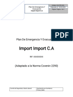 Plan de Emergencia, Import, Junio 2024