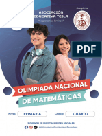 OLIMPIADAS DE MATEMATICAS 4to Grado