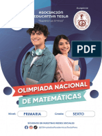 OLIMPIADAS DE MATEMATICAS 6to Grado