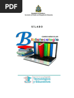 Silabo - (01-24) Curso - Básico - Bibliotecología - DGITE