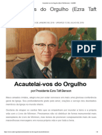 Acautelai-Vos Do Orgulho (Ezra Taft Benson) - SUDBR