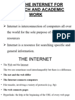 Using The Internet For Research and Academic Work