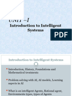 Introduction TO Intelligent Agents