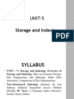 Unit-5 Storage and Indexing