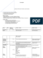 Lesson Plan 5th A