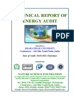 Technical Report of Energy Audit