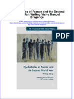 Ego-Histories of France and The Second World War: Writing Vichy Manuel Bragança Full Chapter Instant Download