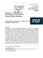 Examining Associations Between Race, Gender, Alcohol Use, School Performance, and Patterns of Bullying in The School Context: A Latent Class Analysis