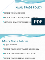 Motor Trade Policies 1