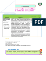 COMUNICACION SESION Leemos Un Texto Narrativo Sobre La Batalla de Arica.