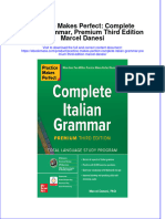 Practice Makes Perfect: Complete Italian Grammar, Premium Third Edition Marcel Danesi Full Chapter Instant Download