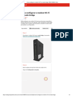 Como Configurar o Modem Wi-Fi No Modo Bridge - CBN CH8568 - Claro