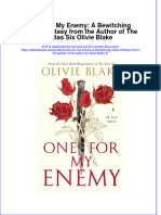 One For My Enemy: A Bewitching Urban Fantasy From The Author of The Atlas Six Olivie Blake Full Chapter Instant Download