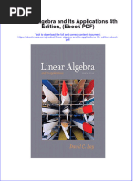 Linear Algebra and Its Applications 4th Edition, (Ebook PDF