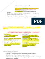 Lect 1 Introduction To Phonetics and Phonology