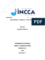 Capacitacion Sesion 1 - Generalidades, Algoritmo, Tipos de Datos.