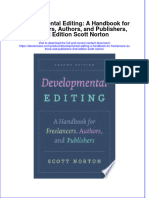 Developmental Editing: A Handbook For Freelancers, Authors, and Publishers, 2nd Edition Scott Norton Full Chapter Instant Download