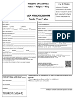 Recdc Tourist Visa Application Form2024