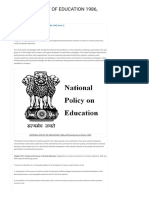 NATIONAL POLICY OF EDUCATION 1986, POA 1992 (Part 3) - TET Succe