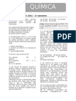 Exercícios Fatec 2011 - Química