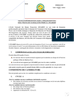 Note D'information Test de Niveau