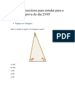 Lista de Exercícios Matematica