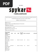 SpykarRewards Receipt 123460958830