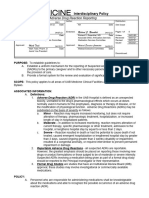 Drug Reaction Reporting