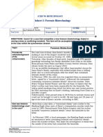 Worksheet 2 - Forensic Biotechnology