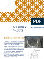 Masonry Vaults and Domes