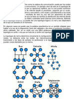 La Topología de Red Se Define Como La Cadena de Comunicación Usada Por Los Nodos Que Conforman Una Red para Comunicarse