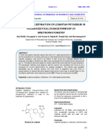 Quantitative Estimation of Losartan Potassium in Pharmaceutical Dosage Forms by Uv Spectrophotometry