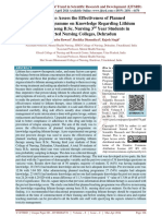 A Study To Assess The Effectiveness of Planned Teaching Programme On Knowledge Regarding Lithium Therapy Among B.Sc. Nursing 3rd Year Students in Selected Nursing Colleges, Dehradun