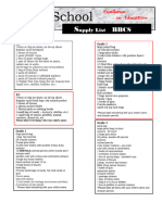 Supply List 2024-2025