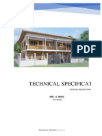 Technical Specifications For 2 Storey BLDG