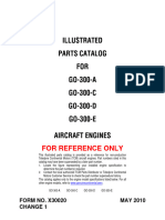 Illustrated Parts Catalog FOR GO-300-A GO-300-C GO-300-D GO-300-E Aircraft Engines