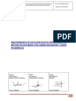 Procedimiento de Ejecucion y Seguridad Pilotes Perforados Metodo Entubado Con Camisa Iniciadora A Rotacion Pte - Quepe 2024