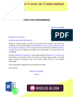 Carta de Conformidad General