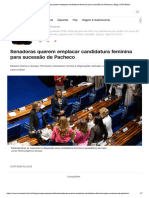 Senadoras Querem Emplacar Candidatura Feminina para Sucessão de Pacheco - Blogs - CNN Brasil