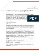 Subsidio Al Consumo de Agua Potable y Subsidio Al Consumo Electrico