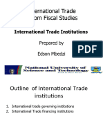 International Trade Institutions